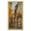 Italian ceramic panel painted with Ligurian landscape - O/8191 -