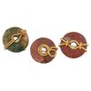 Jasper brooch series with gold nautical knots - G/91-92.93
