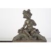 Bronze fireplace frontispiece with cherubs - O/3592