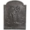 Fireplace plate depicting a cherub - O/4760