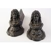 Pair of antique fireplace andirons - O/4388