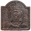 Antique cast iron plate with heraldic coat of arms- O/3399 -