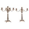 Pair of Italian silver candlesticks - A/61 -