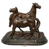French bronze statue with horses - O/2677 -