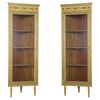 Pair of lacquered and gilded Louis XVI style corner cabinets - M/1953 -
