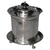 English silverplate tea caddy. O/7590