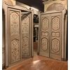 pts742 - pair of doors complete with frame, ep. &#39;700, meas. l 140/142 xh 253     