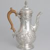 George III sterling silver coffee pot, William Cripps, London, 1762