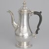 George III sterling silver coffee pot, London, 1765?
