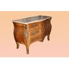19th-century French Louis XV style chest of drawers with marble and bronzes