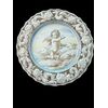 Piatto in maiolica , manifattura Rampini Pavia ,  fine del XVII secolo
