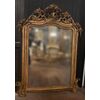 specc316 - gilded mirror with carved molding, 19th century, size cm l 120 xh 160     
