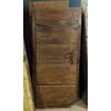 ptcr463 - rustic door in walnut, to be restored, measuring 78 cm l 6 cm (rabbet each side) xh 194     