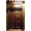 ptci522 - walnut door complete with portal, 18th century     