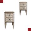 PAIR OF NEOCLASSICAL BEDSIDE TABLES, PAINTED, EARLY 19TH CENTURY