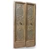 PTL716 - Antique painted door, 18th century, opening cm W 97 x H 212