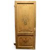 PTL549 - Liberty style lacquered wooden door with floral decorations, dimensions cm W 106 x H 248