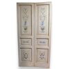 PTL393 - Lacquered and painted door, double-sided, late 18th century, from Umbria, dimensions cm W 114 x H 221