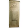 PTL293 - N. 6 Louis XVI lacquered doors, with frame and overdoor, 18th century, opening cm W 92 x H 198