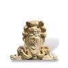 Large heraldic coat of arms carved in marble