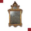 LOUIS XV GILT AND MECCA WOOD MIRROR, MID-18TH CENTURY