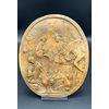 Petrified limestone bas-relief plaque, calcite - NAPOLEON III
