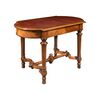 Walnut veneered coffee table. Italy, 19th century.