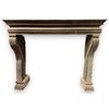 CHP391 - Majestic Serena stone fireplace, from the 17th century, maximum dimensions cm L 210 x H 168 x D 80