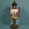 Large French Napoleon vase depicting the Battle of Friedland, dated 1807, with gilt bronze mounts. Painting signed H. Desprez, Sèvres. Late 19th century.