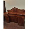 Serpentine mahogany sideboard with four doors