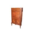 Transition style Secretaire with Bronzes and Red France Marble Top