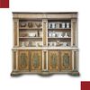 LARGE PAINTED BOOKCASE MID-18TH CENTURY