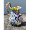Murrina millefiori pourer with handle. Brothers Toso. Murano.     