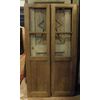  pti693 - porta a vetri in castagno, epoca '800, misura cm l 100 x h 191 