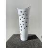 Vase in glass cased with lattimo and grinding bubbles.Murano     