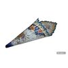 Richly decorated hanging porcelain wall pocket