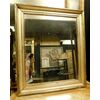 specc330 - simple nineteenth-century golden mirror, size cm l 75 xh 89 x d. 5     