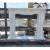 White marble fireplace
