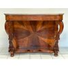 Lombard Carlo X walnut console. 19th century. Restored