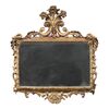 Carved and gilded wooden mirror. Italy, 18th century.