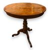 TAV325 - Sorrento inlaid table with Saint George, 19th century, dimensions diameter 80 cm x H 79