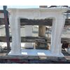 White marble fireplace