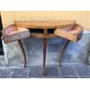 Small walnut console table