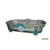 Late 19th-century decorated ceramic centerpiece tray