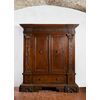 17th-century walnut wardrobe from Northern Italy.