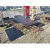 Rectangular iron table 100x200 H 77