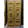 ptl554 - lacquered and painted door, 18th century, cm l 105 xh 211     