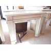 NEO-CLASSICAL FIREPLACE IN CARRARA MARBLE, FRANCE, 19TH CENTURY, L127xP35xH106 cm