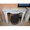 WHITE CARRARA FIREPLACE LOUIS XV L 130 D 37 H 102