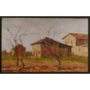 Bertelli Flavio . "Le tre case". Cm h. 25x40.